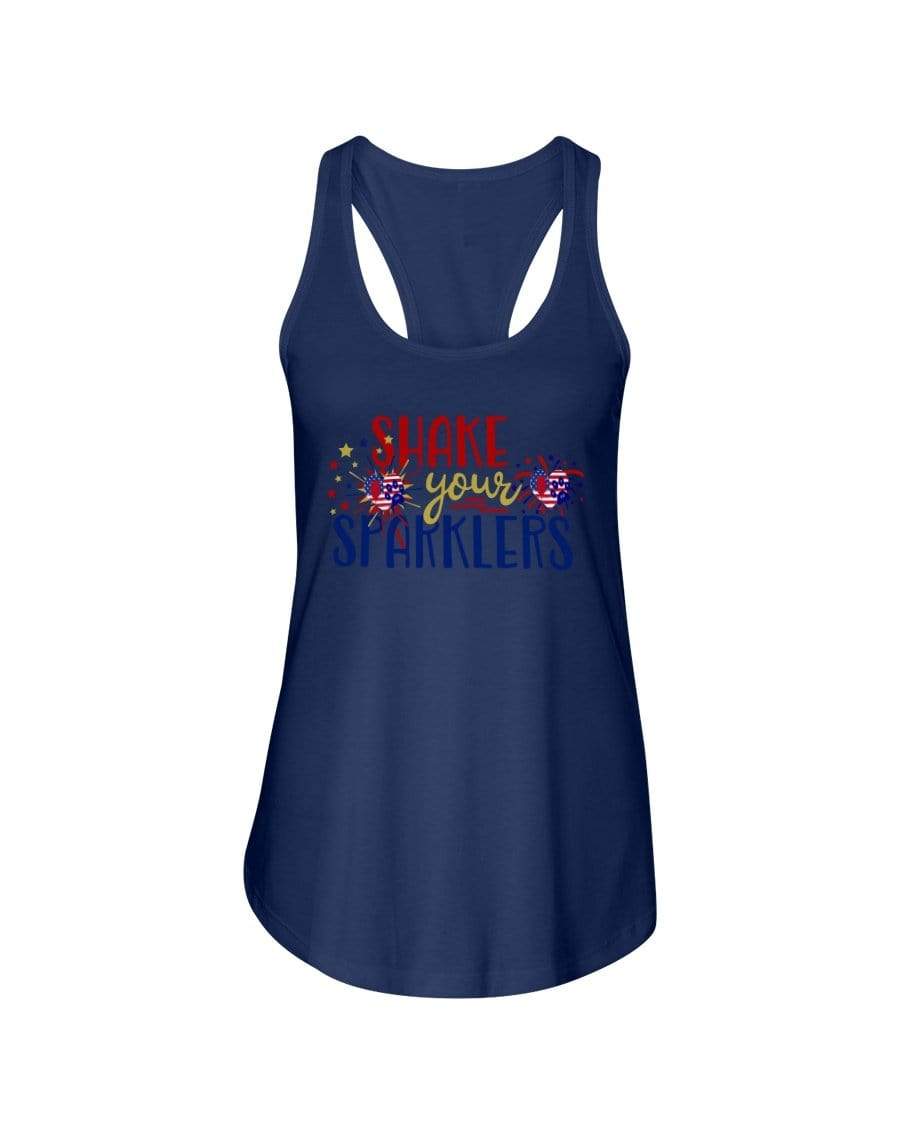 Shirts Midnight Navy / XS Winey Bitches Co "Shake your Sparklers"  Ladies Racerback Tank WineyBitchesCo