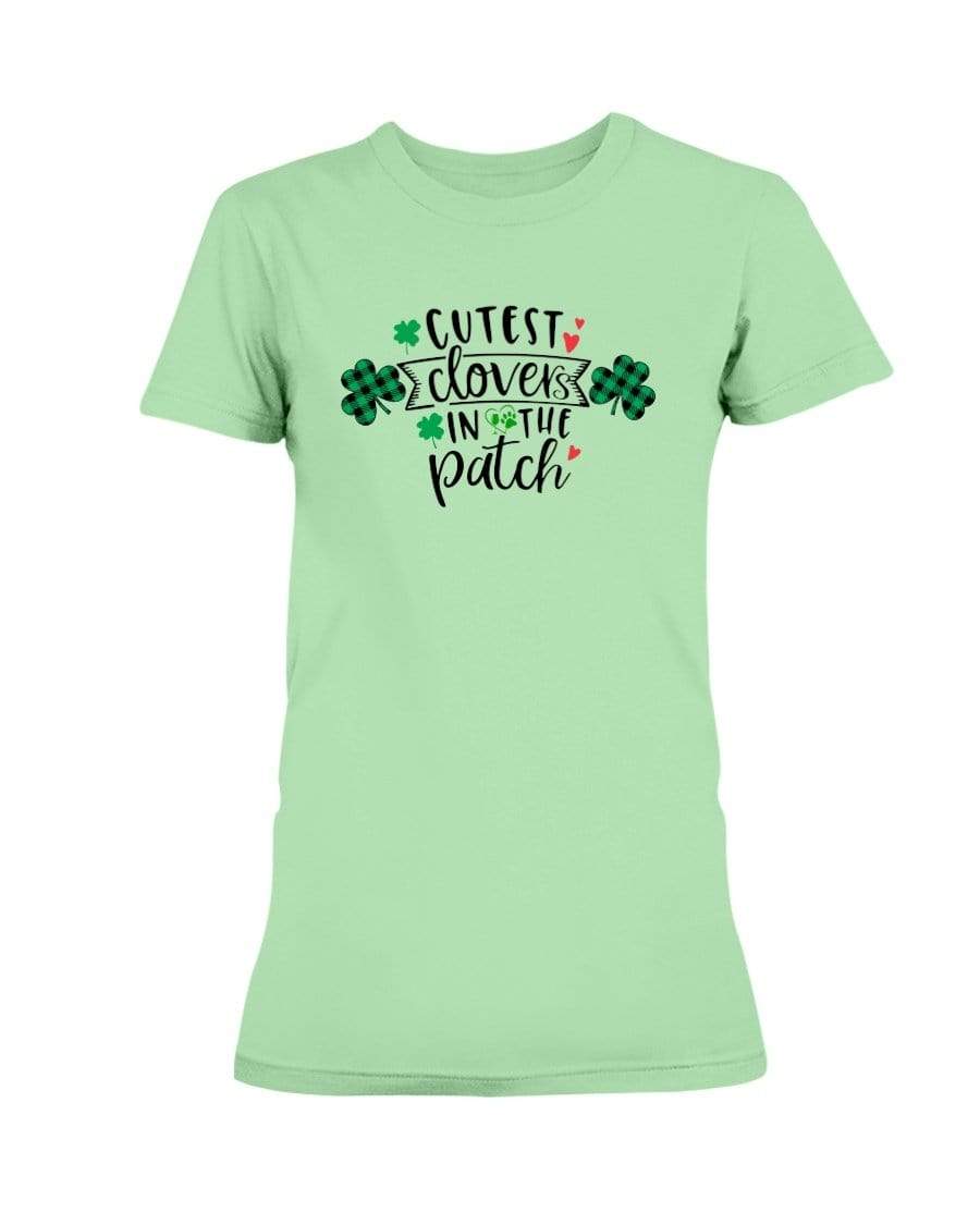 Shirts Mint Green / S Winey Bitches Co "Cutest Clovers in the Patch" Ladies Missy T-Shirt WineyBitchesCo