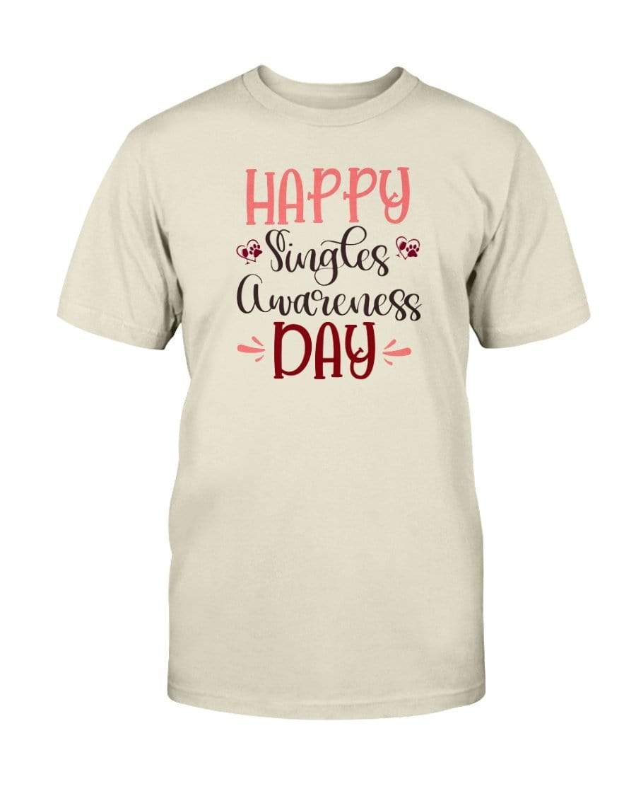 Shirts Natural / S Winey Bitches Co "Happy Single Awareness Day" Ultra Cotton T-Shirt WineyBitchesCo