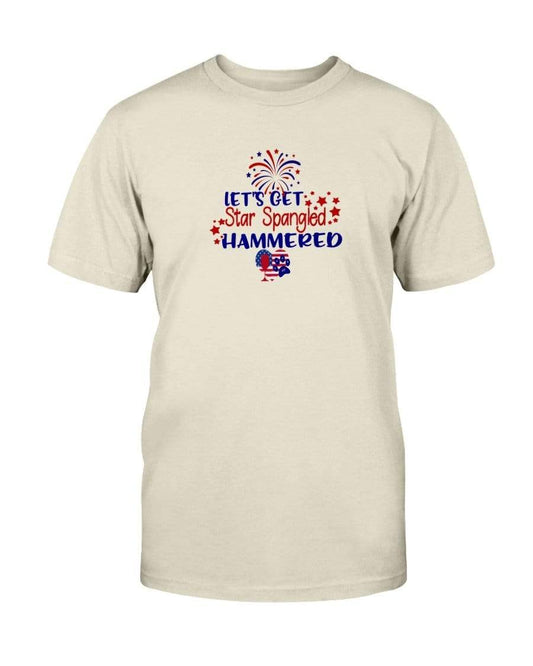 Shirts Natural / S Winey Bitches Co "Lets Get Star Spangled Hammered" Ultra Cotton T-Shirt WineyBitchesCo