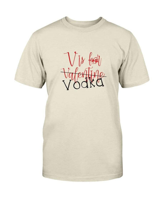 Shirts Natural / S Winey Bitches Co "V is for Vodka" Ultra Cotton T-Shirt WineyBitchesCo