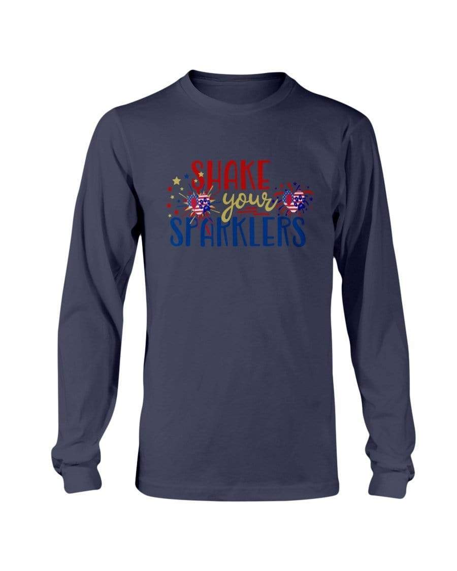 Shirts Navy / S Winey Bitches Co "Shake your Sparklers" Long Sleeve T-Shirt WineyBitchesCo