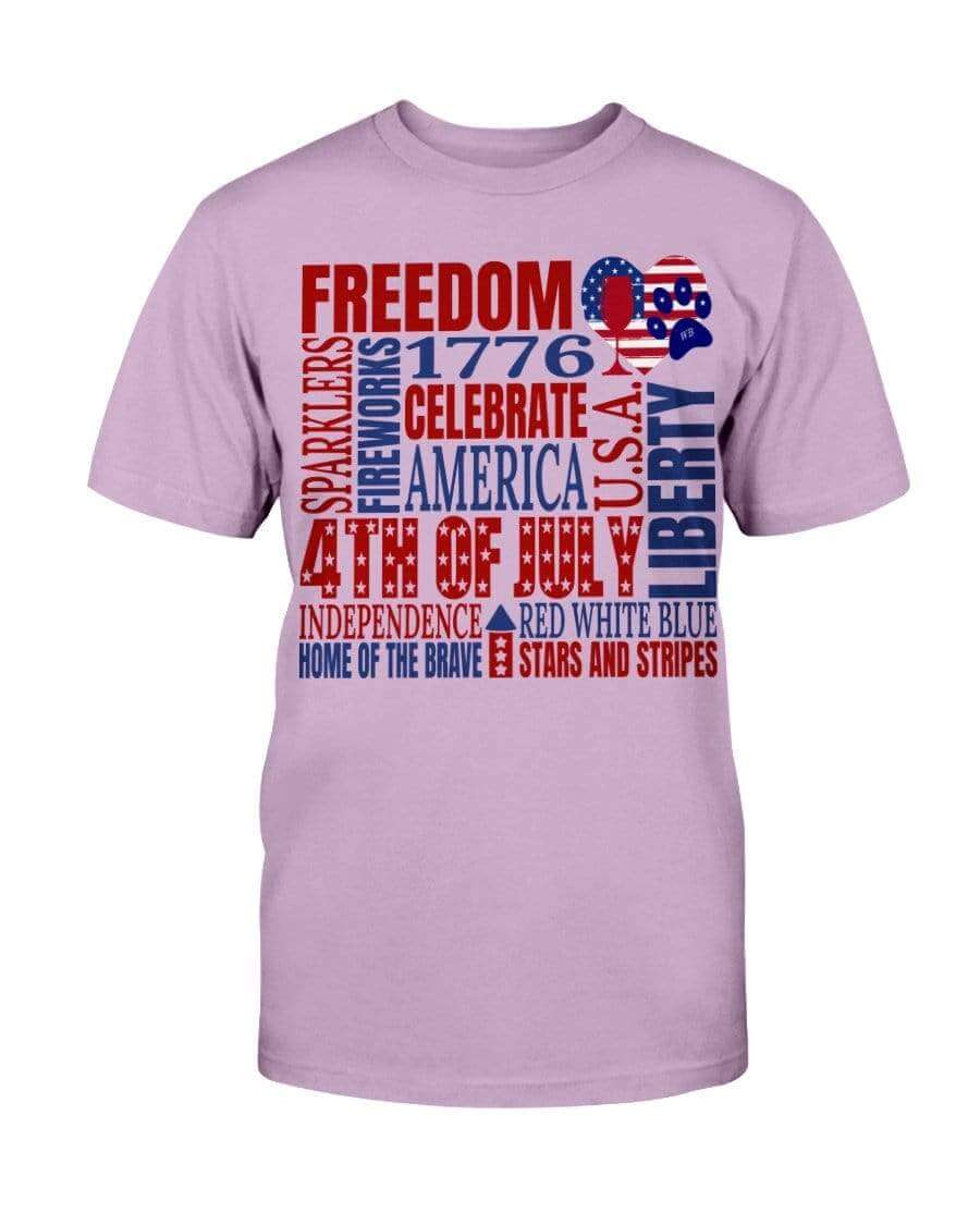 Shirts Orchid / S Winey Bitches Co "Celebrate America" Ultra Cotton T-Shirt-4th of July WineyBitchesCo