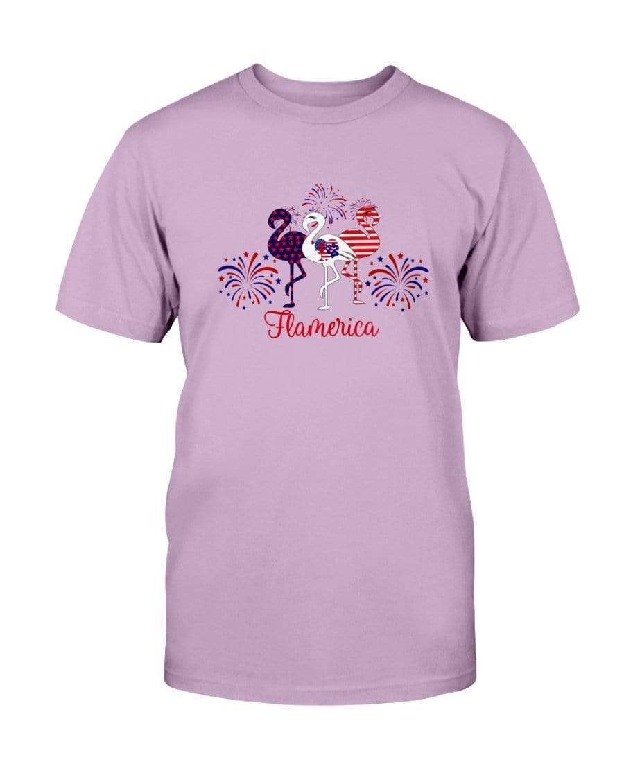 Shirts Orchid / S Winey Bitches Co " Flamerica" Patriotic Flamingo Ultra Cotton T-Shirt WineyBitchesCo