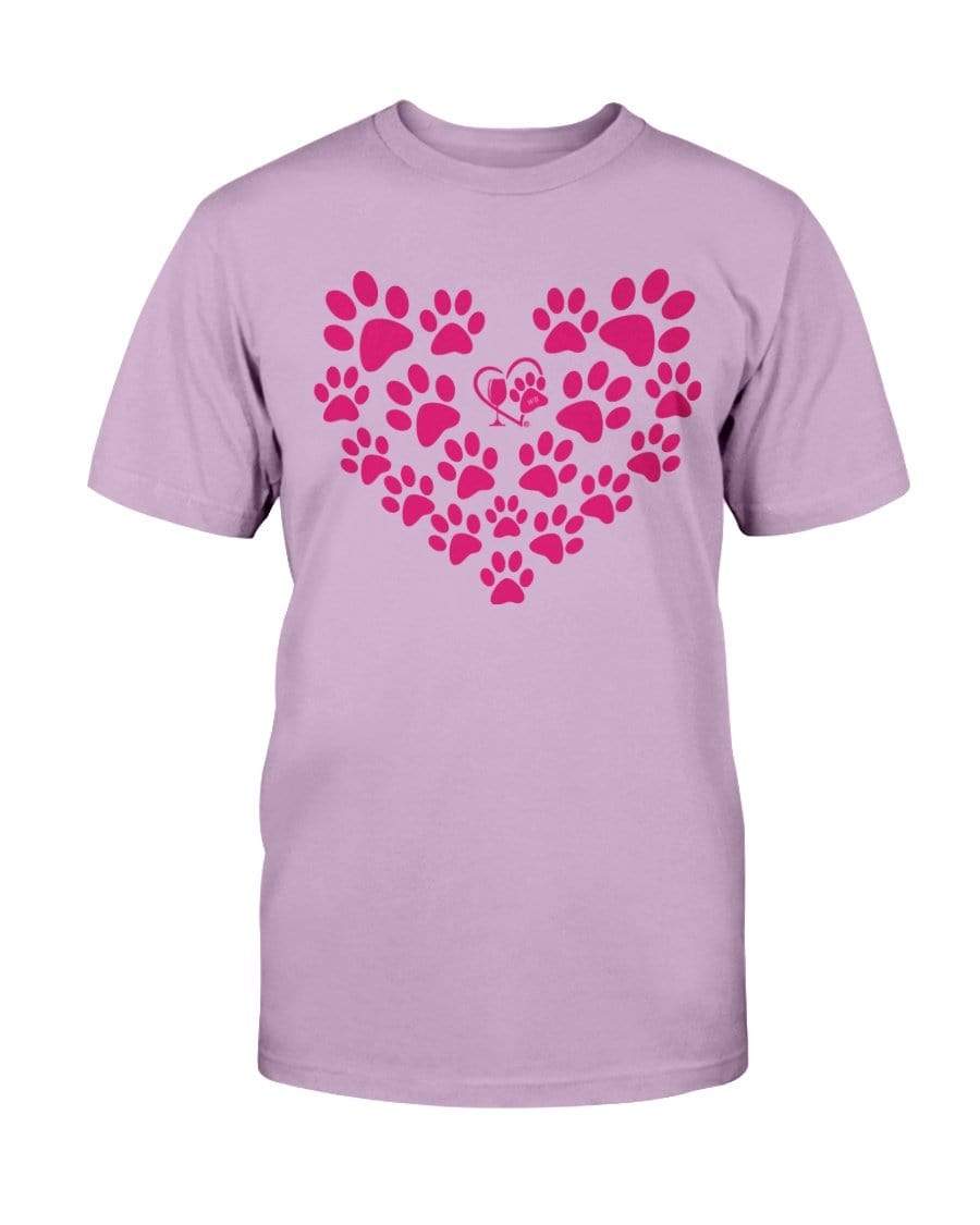 Shirts Orchid / S Winey Bitches Co Heart Paws (Pink) Ultra Cotton T-Shirt WineyBitchesCo