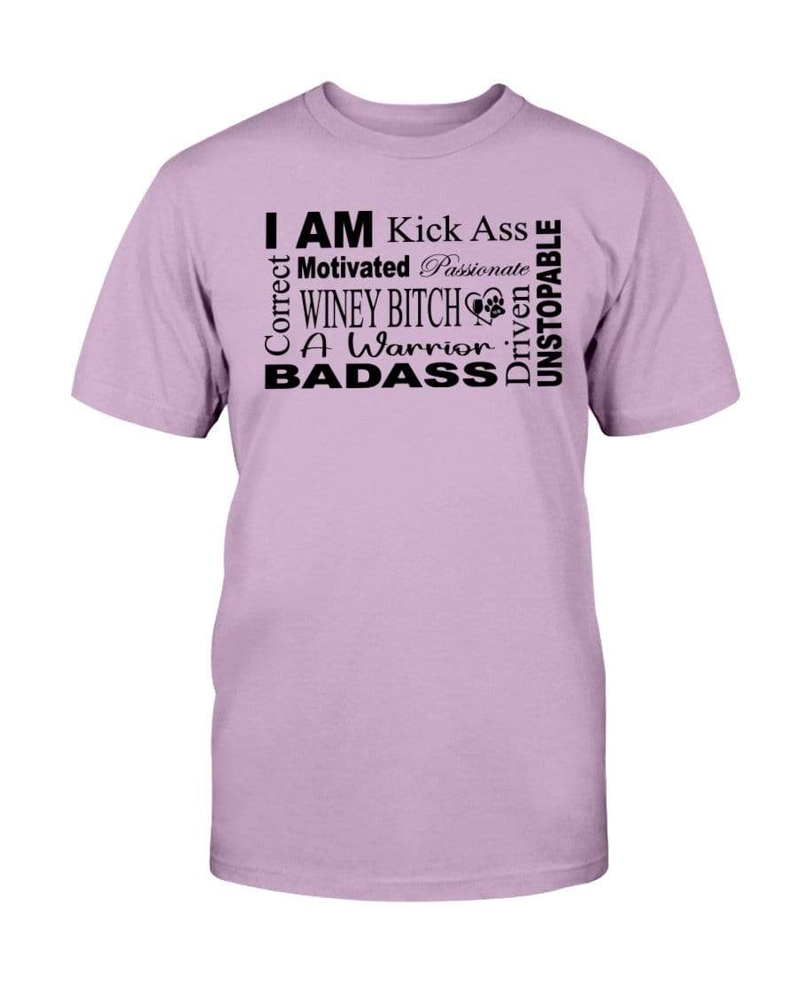 Shirts Orchid / S Winey Bitches Co "I Am Motivated" Black Lettering-Ultra Cotton T-Shirt WineyBitchesCo