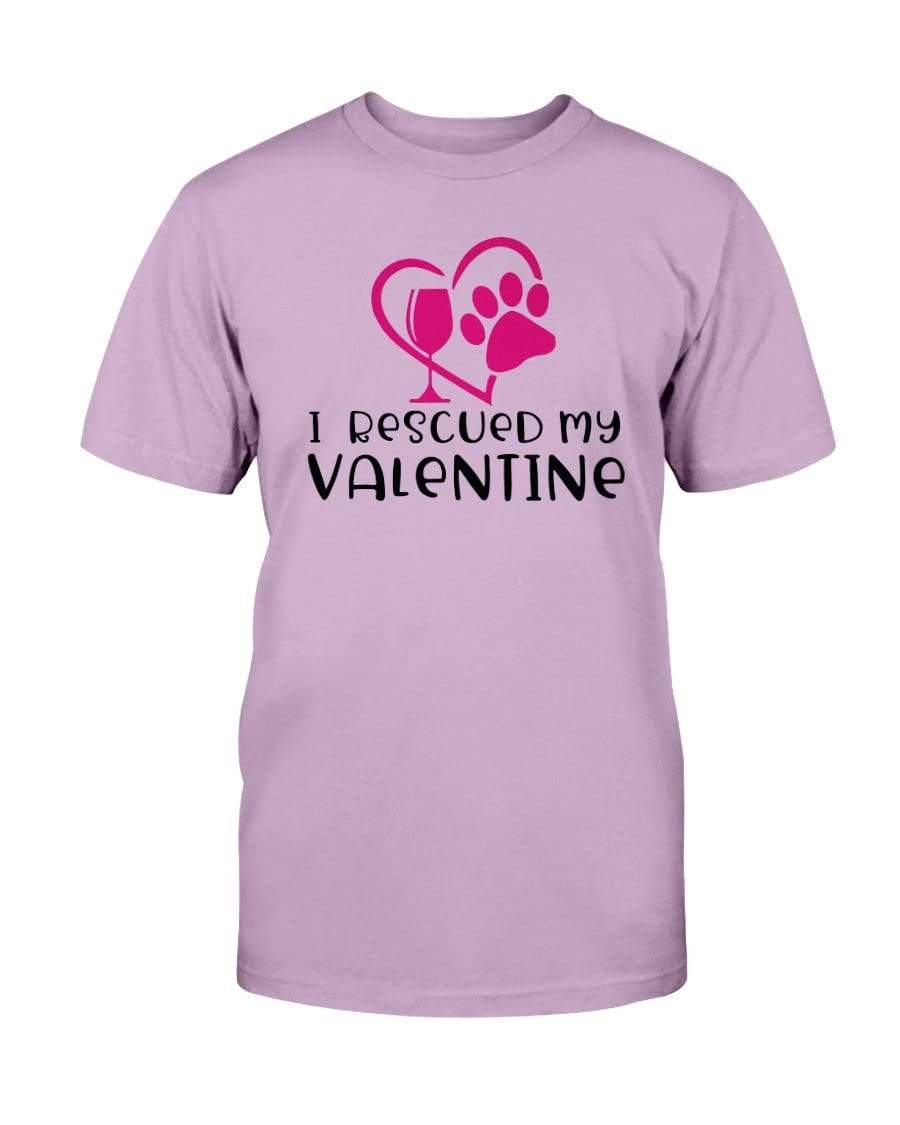 Shirts Orchid / S Winey Bitches Co "I Rescued My Valentine" Ultra Cotton T-Shirt WineyBitchesCo