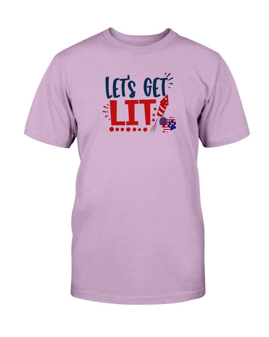 Shirts Orchid / S Winey Bitches Co "Let Get Lit" Ultra Cotton T-Shirt WineyBitchesCo