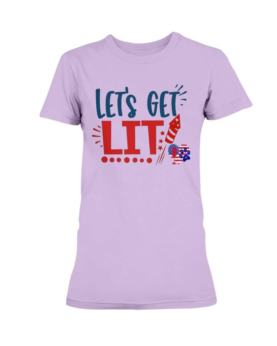 Shirts Orchid / XS Winey Bitches Co "Let Get Lit" Ultra Ladies T-Shirt WineyBitchesCo