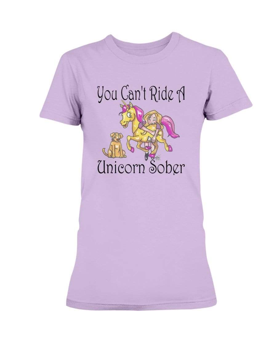 Shirts Orchid / XS Winey Bitches Co "You Can't Ride A Unicorn Sober" Ultra Ladies T-Shirt WineyBitchesCo