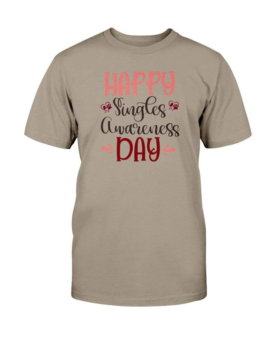 Shirts Prairie Dust / S Winey Bitches Co "Happy Single Awareness Day" Ultra Cotton T-Shirt WineyBitchesCo