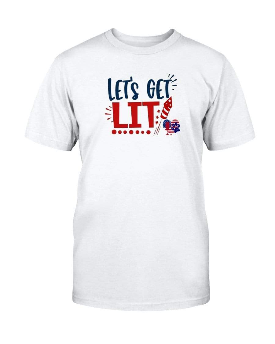 Shirts Prepared For Dye / S Winey Bitches Co "Let Get Lit" Ultra Cotton T-Shirt WineyBitchesCo