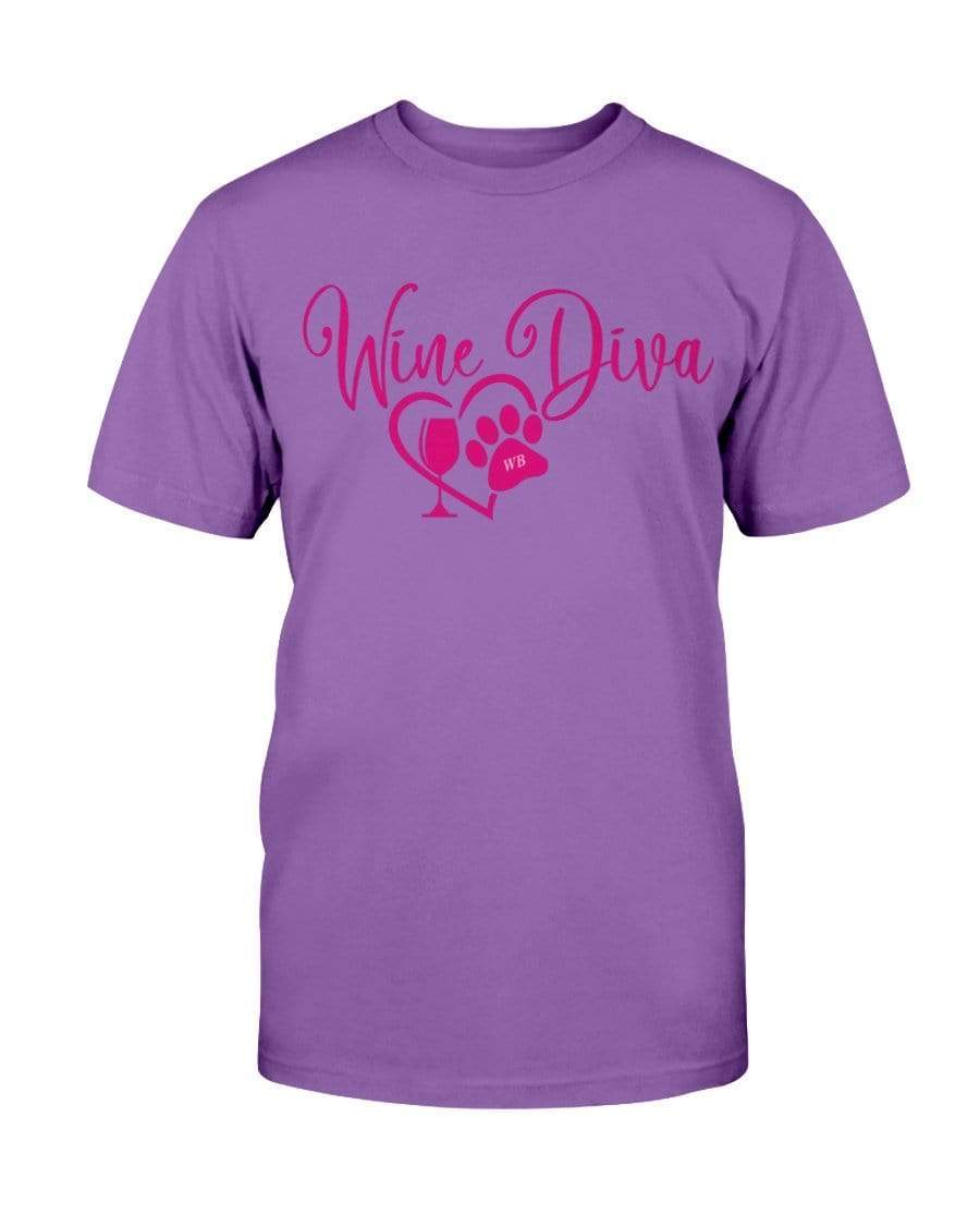 Shirts Purple / S Winey Bitches Co New "Wine Diva 2" Ultra Cotton T-Shirt WineyBitchesCo