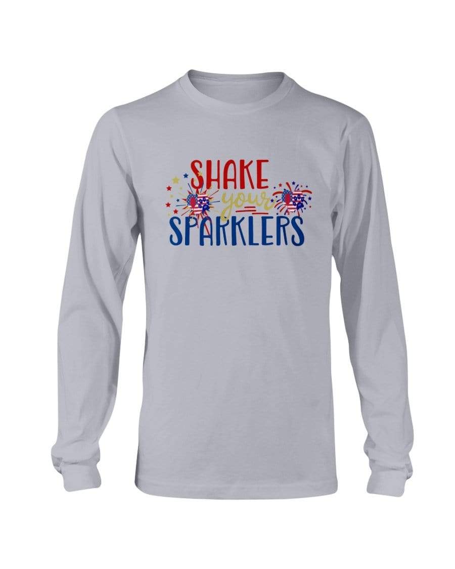 Shirts Sports Grey / S Winey Bitches Co "Shake your Sparklers" Long Sleeve T-Shirt WineyBitchesCo