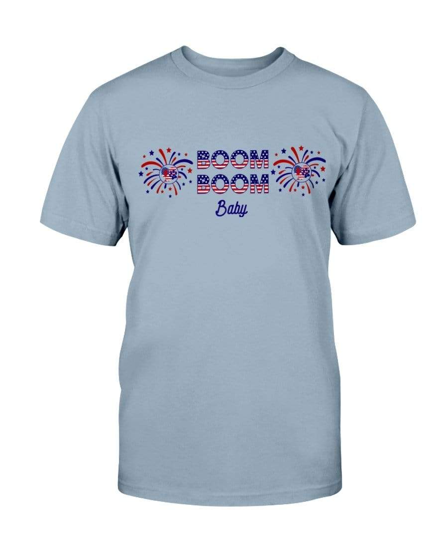 Shirts Stone Blue / S Winey Bitches Co "Boom Boom Baby" Ultra Cotton T-Shirt-4th of July WineyBitchesCo