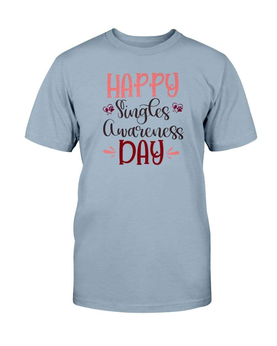 Shirts Stone Blue / S Winey Bitches Co "Happy Single Awareness Day" Ultra Cotton T-Shirt WineyBitchesCo
