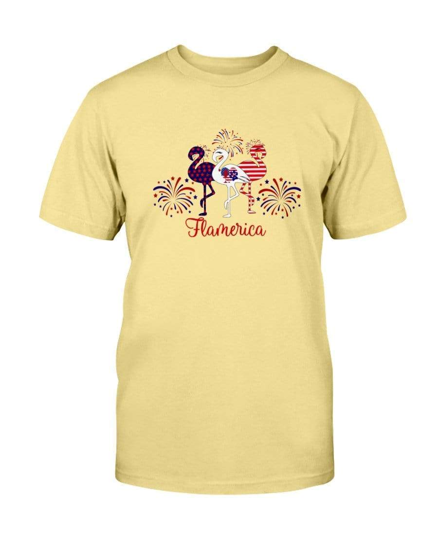 Shirts Vegas Gold / S Winey Bitches Co " Flamerica" Patriotic Flamingo Ultra Cotton T-Shirt WineyBitchesCo