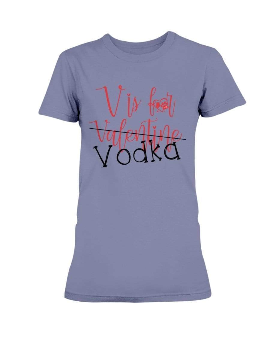 Shirts Violet / XS Winey Bitches Co "V is for Vodka" Ultra Ladies T-Shirt WineyBitchesCo
