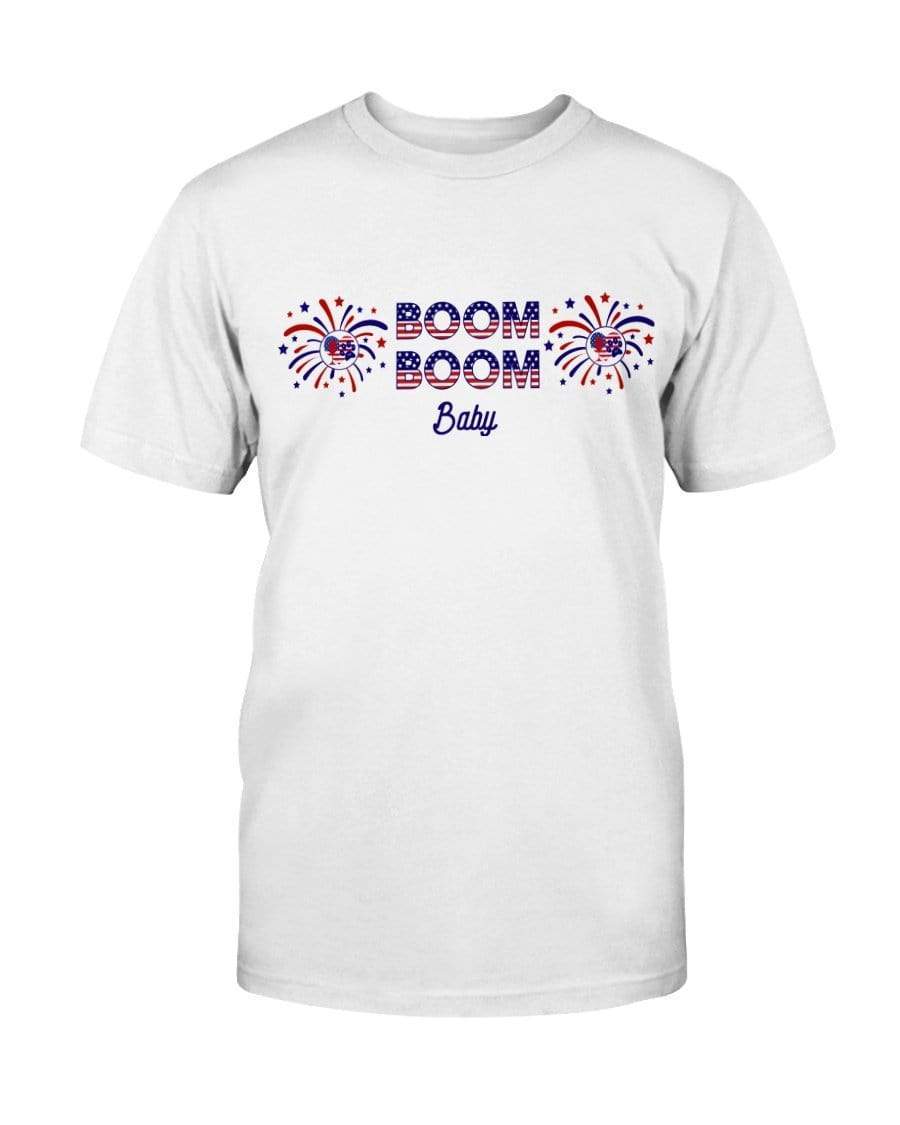 Shirts White / S Winey Bitches Co "Boom Boom Baby" Ultra Cotton T-Shirt-4th of July WineyBitchesCo