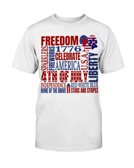 Shirts White / S Winey Bitches Co "Celebrate America" Ultra Cotton T-Shirt-4th of July WineyBitchesCo