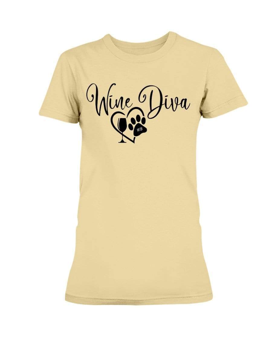 Shirts Yellow Haze / XS Winey Bitches Co New "Wine Diva 2" Ultra Ladies T-Shirt WineyBitchesCo