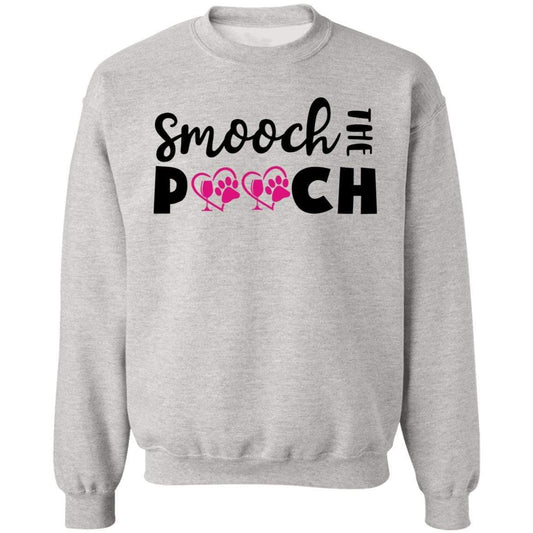 Sweatshirts Ash / S Winey Bitches Co "Smooch The Pooch" Crewneck Pullover Sweatshirt  8 oz. WineyBitchesCo