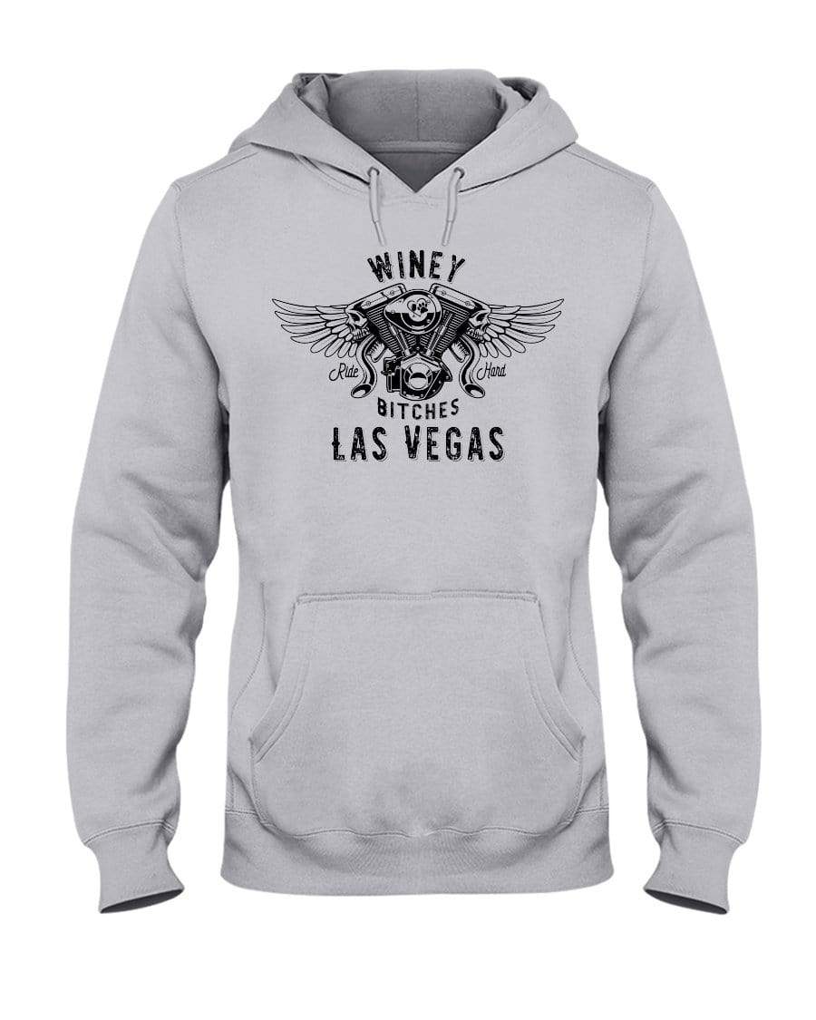 Sweatshirts Ash / S Winey Bitches "Ride Hard Las Vegas" 50/50 Hoodie WineyBitchesCo