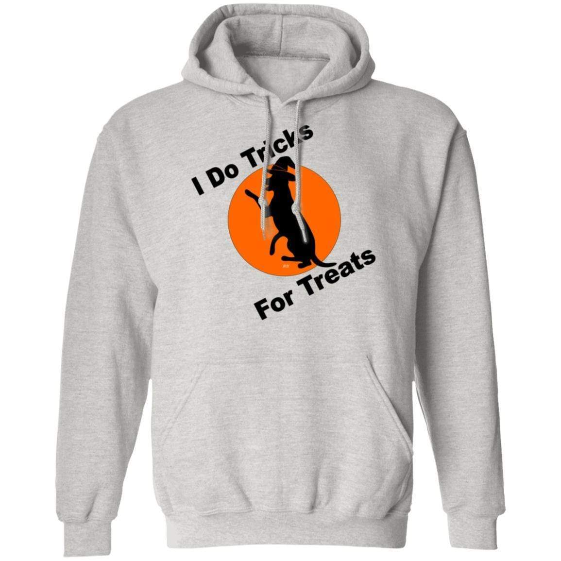 Sweatshirts Ash / S WineyBitches.Co "I Do Tricks For Treats" Dog- Pullover Hoodie 8 oz. WineyBitchesCo