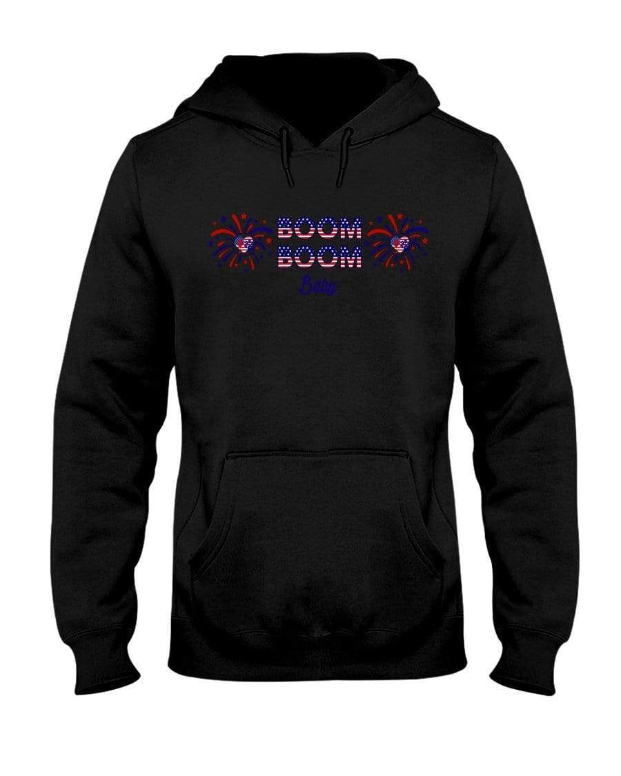 Sweatshirts Black / S Winey Bitches Co "Boom Boom Baby" 50/50 Hoodie WineyBitchesCo