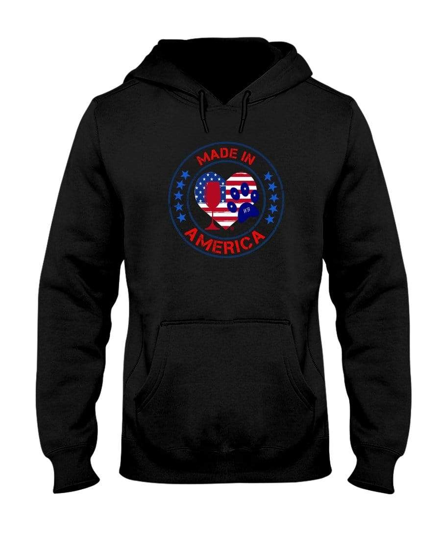 Sweatshirts Black / S Winey Bitches Co "Made In America" 50/50 Hoodie WineyBitchesCo