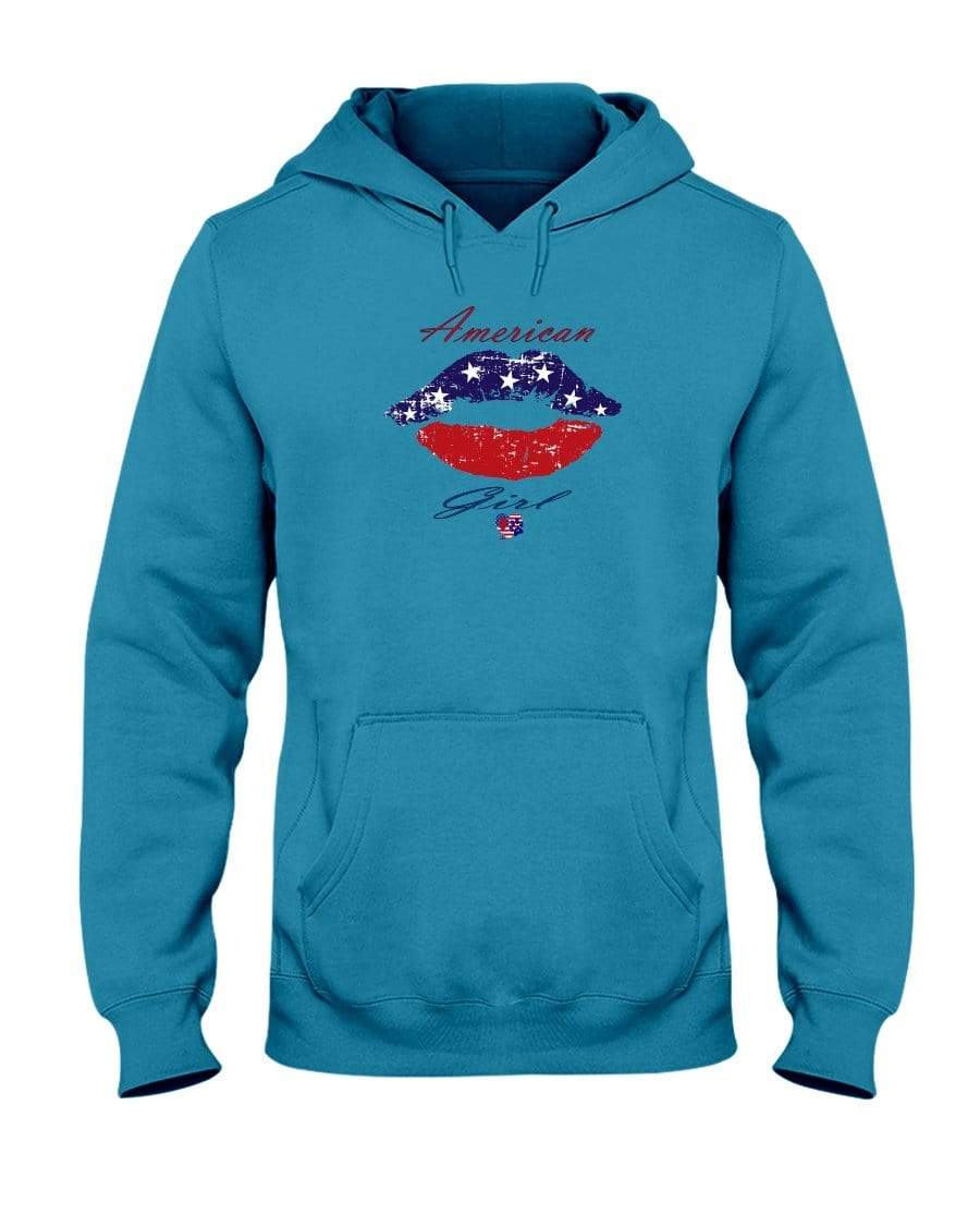 Sweatshirts California Blue / S Winey Bitches Co "American Girl" 50/50 Hoodie WineyBitchesCo