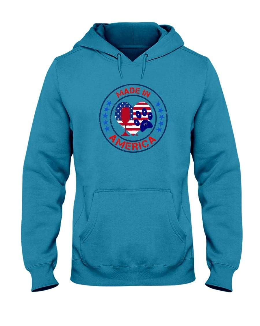 Sweatshirts California Blue / S Winey Bitches Co "Made In America" 50/50 Hoodie WineyBitchesCo