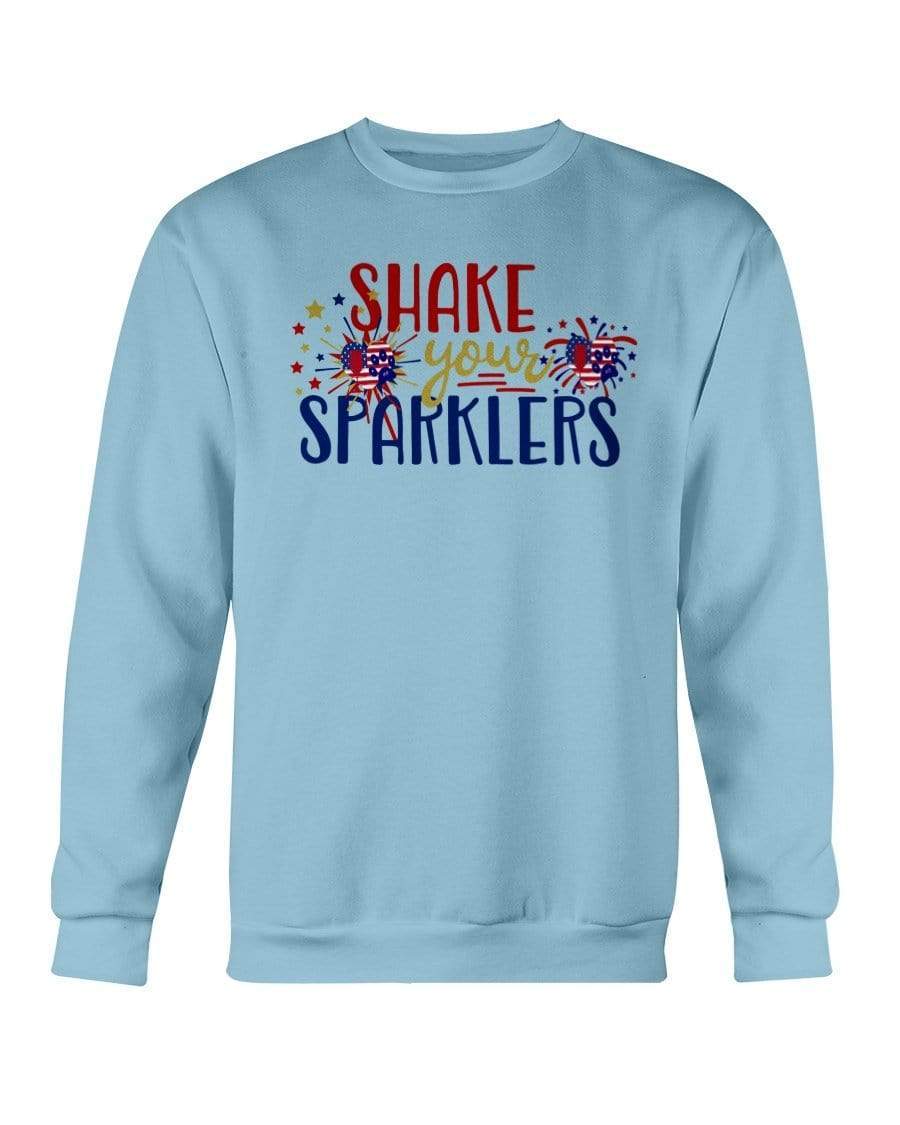 Sweatshirts Carolina Blue / S Winey Bitches Co "Shake your Sparklers" Sweatshirt - Crew WineyBitchesCo