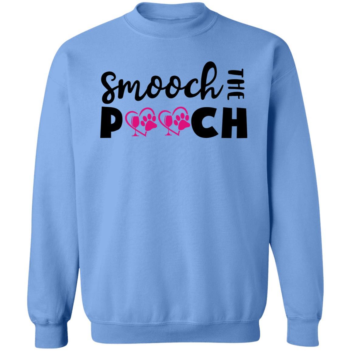 Sweatshirts Carolina Blue / S Winey Bitches Co "Smooch The Pooch" Crewneck Pullover Sweatshirt  8 oz. WineyBitchesCo