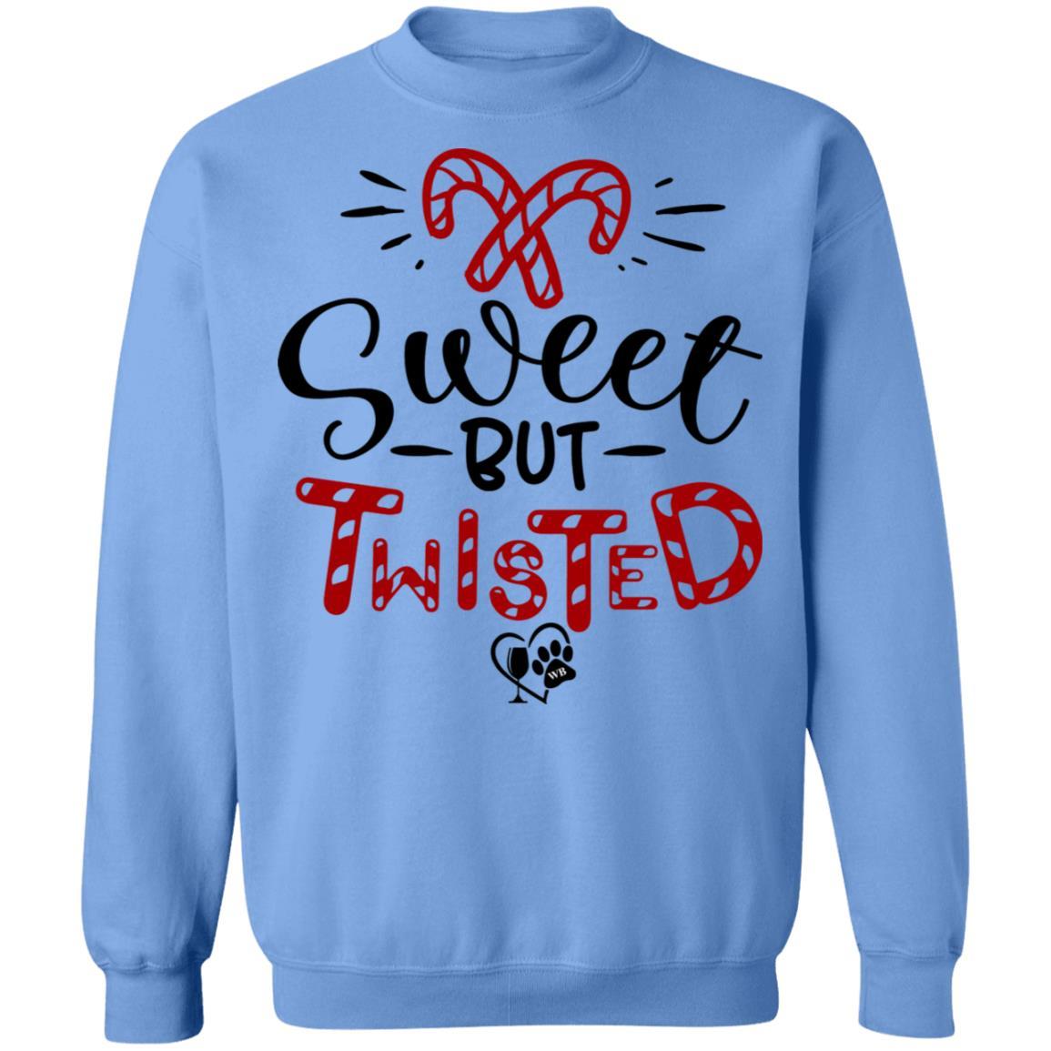 Sweatshirts Carolina Blue / S WineyBitches.Co "Sweet But Twisted" Crewneck Pullover Sweatshirt  8 oz. WineyBitchesCo