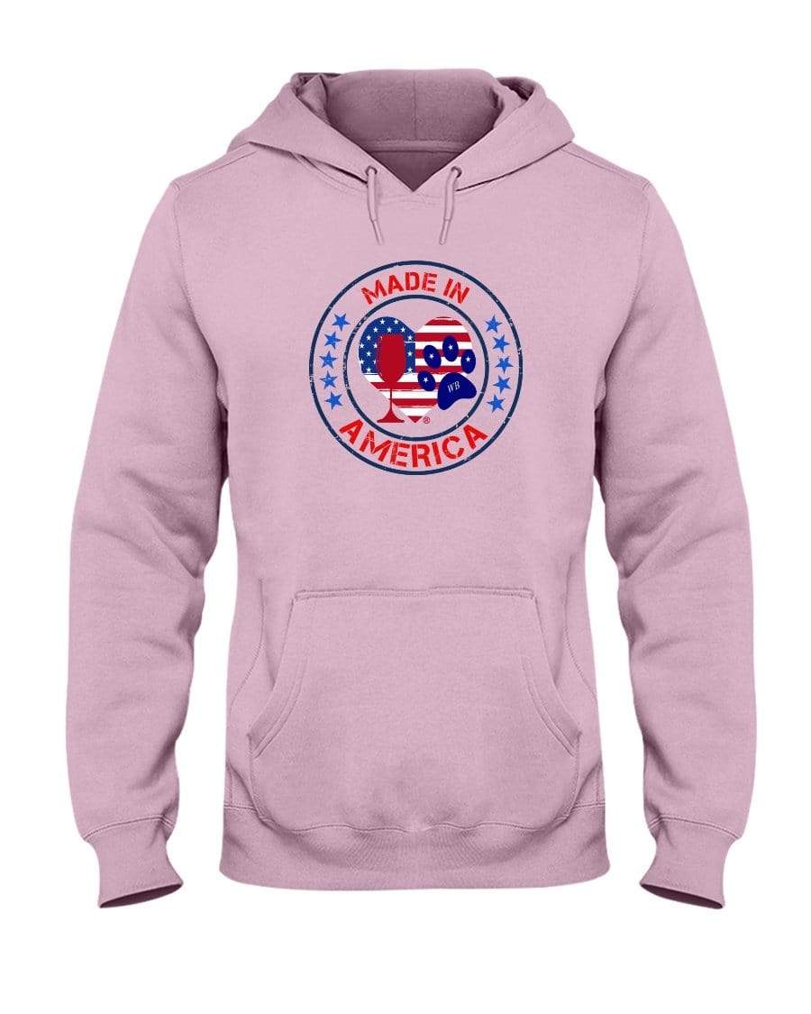 Sweatshirts Classic Pink / S Winey Bitches Co "Made In America" 50/50 Hoodie WineyBitchesCo