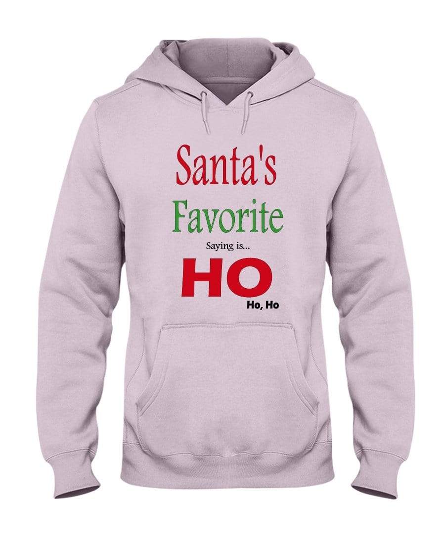 Sweatshirts Classic Pink / S Winey Bitches Co "Santa's Favorite Saying" 50/50 Hoodie WineyBitchesCo