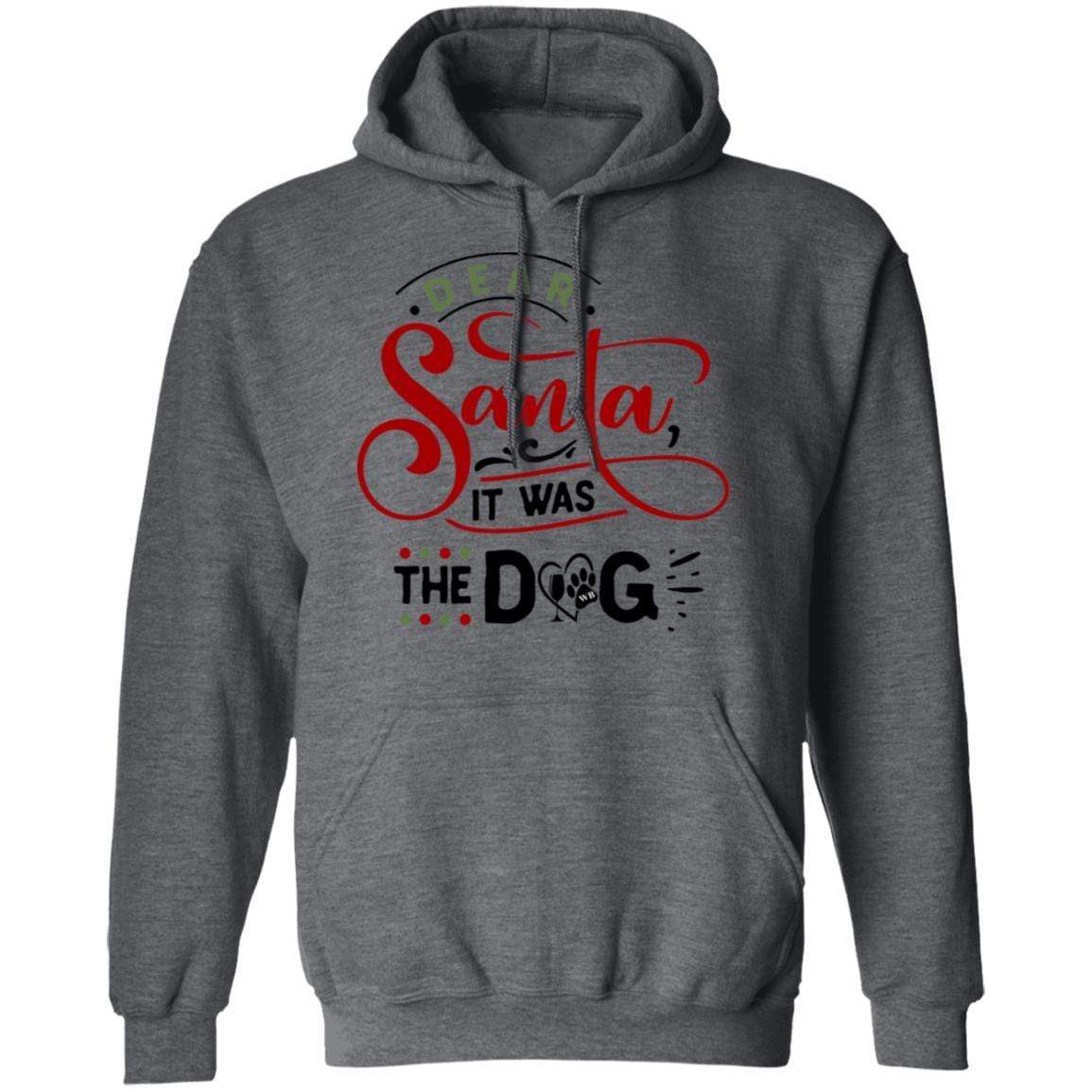 WineyBitches.Co "Dear Santa It Was The Dog" Pullover Hoodie 8 oz. - WineyBitches.Co - Winey Bitches