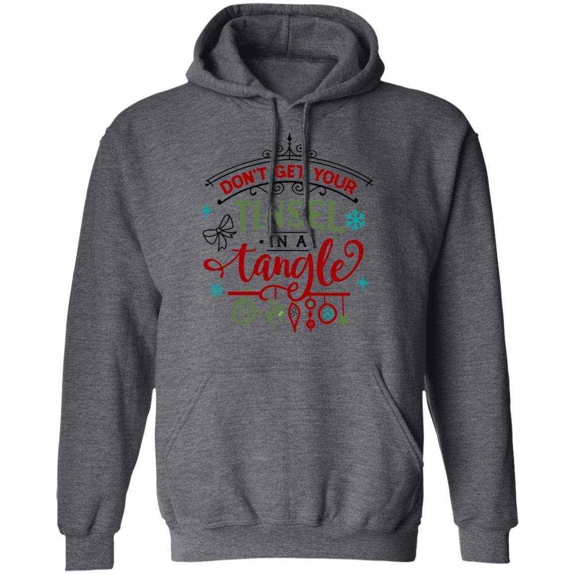 Sweatshirts Dark Heather / S WineyBitches.Co 'Don't Get Your Tinsel In A Tangle" Pullover Hoodie 8 oz. WineyBitchesCo