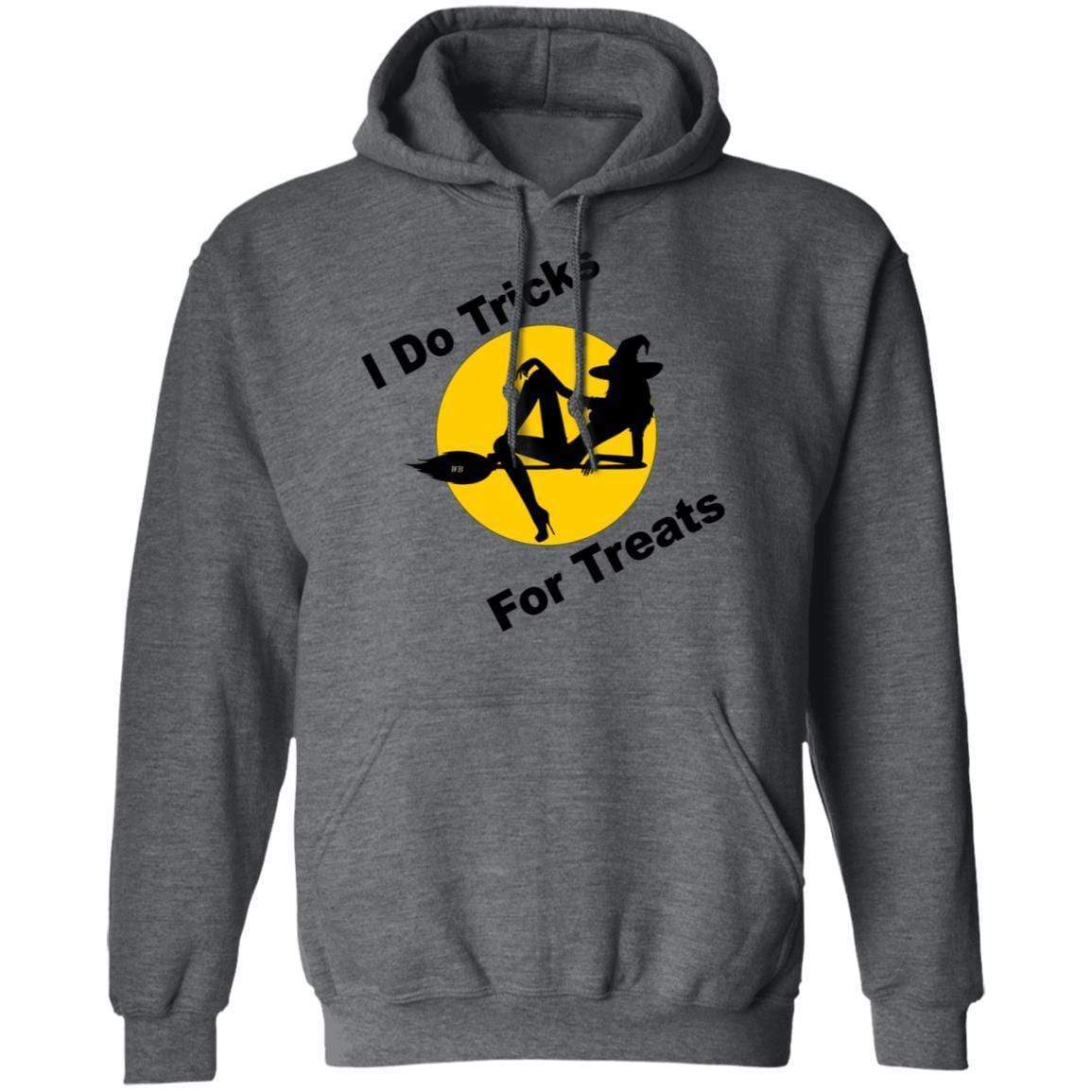 Sweatshirts Dark Heather / S WineyBitches.Co "I Do Tricks For Treats" Pullover Hoodie 8 oz. WineyBitchesCo