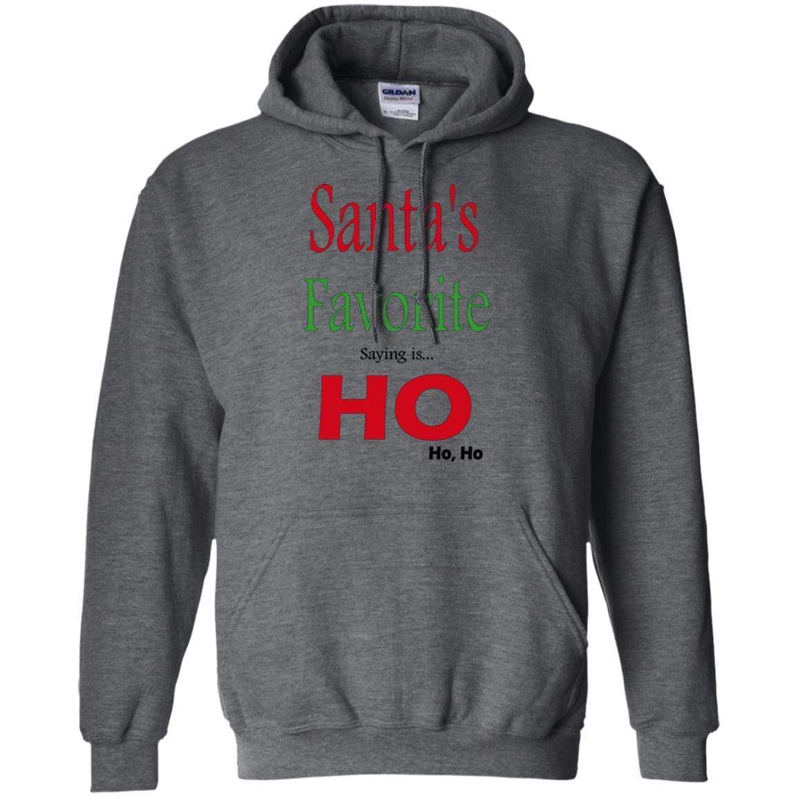 Sweatshirts Dark Heather / S WineyBitches.co "Santas Favorite Saying" Pullover Hoodie WineyBitchesCo