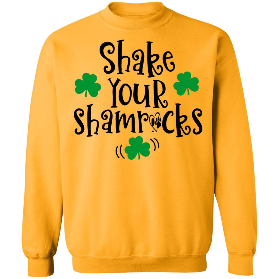 Sweatshirts Gold / S Winey Bitches Co "Shake Your Shamrocks" Crewneck Pullover Sweatshirt  8 oz. WineyBitchesCo