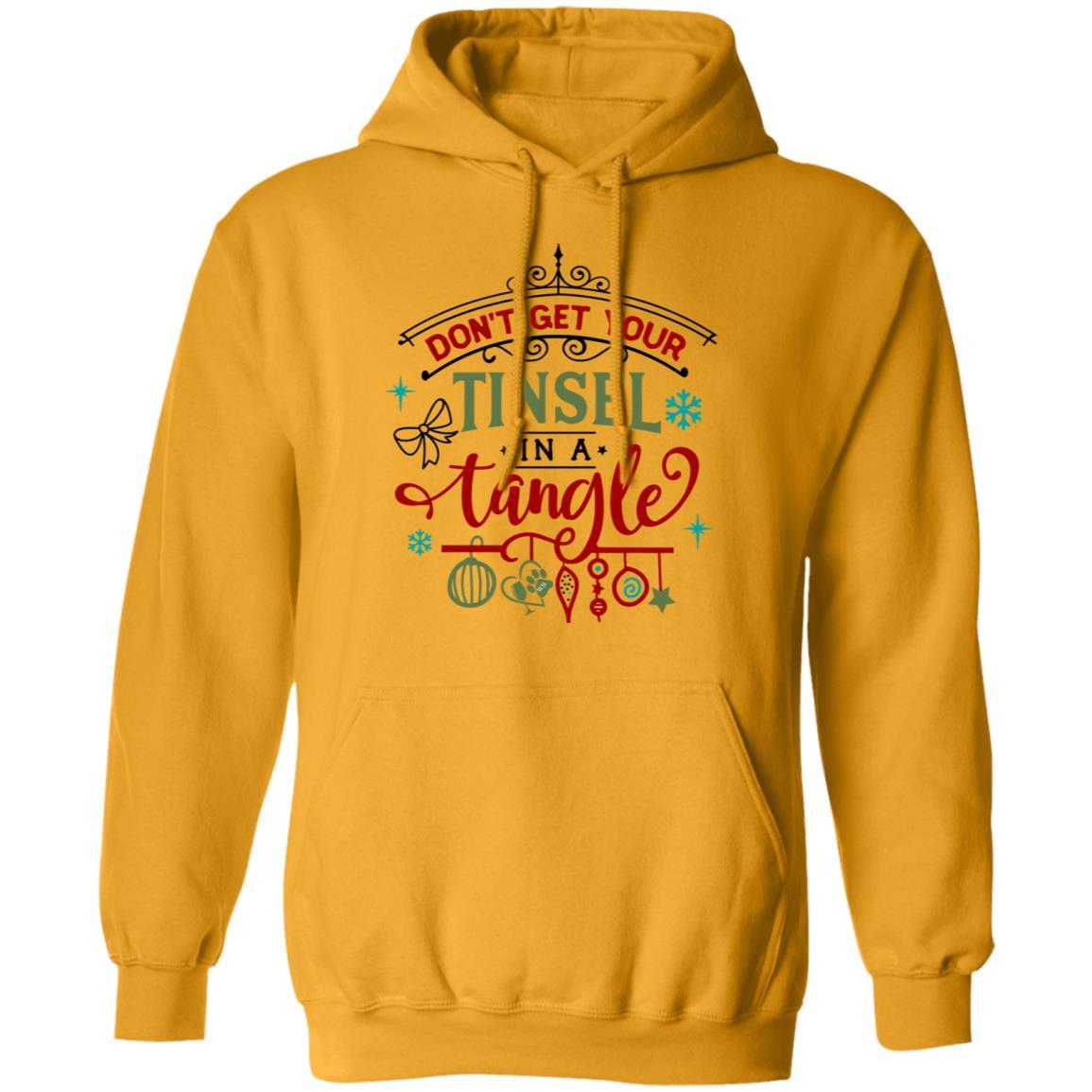 Sweatshirts Gold / S WineyBitches.Co 'Don't Get Your Tinsel In A Tangle" Pullover Hoodie 8 oz. WineyBitchesCo