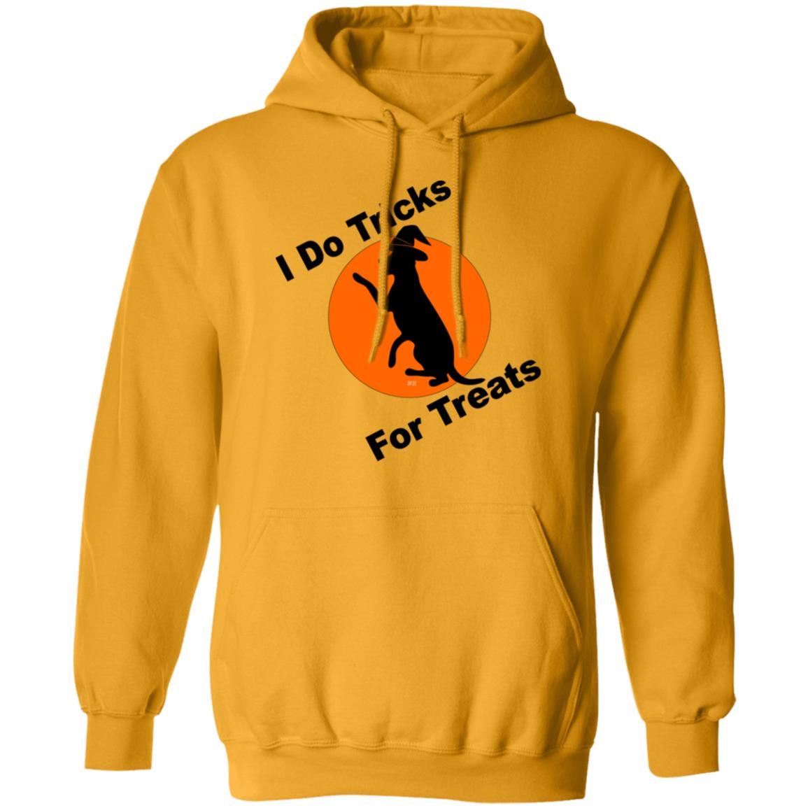 Sweatshirts Gold / S WineyBitches.Co "I Do Tricks For Treats" Dog- Pullover Hoodie 8 oz. WineyBitchesCo