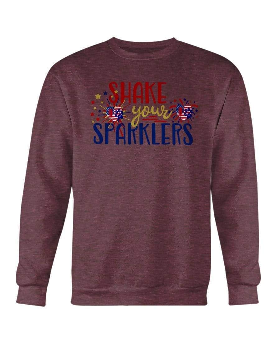 Sweatshirts Ht Sp Drk Maroon / S Winey Bitches Co "Shake your Sparklers" Sweatshirt - Crew WineyBitchesCo