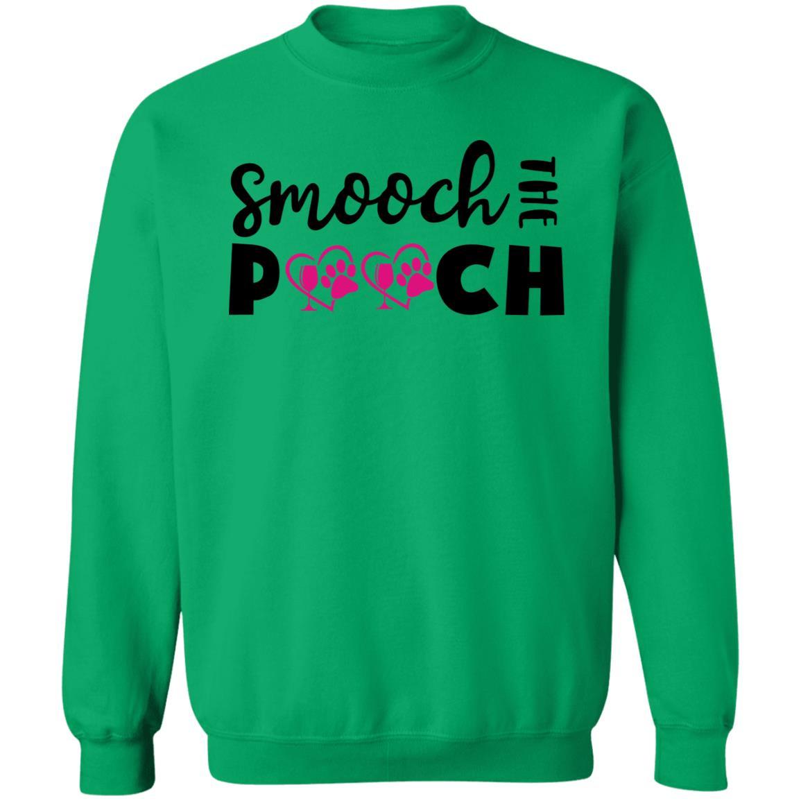 Sweatshirts Irish Green / S Winey Bitches Co "Smooch The Pooch" Crewneck Pullover Sweatshirt  8 oz. WineyBitchesCo