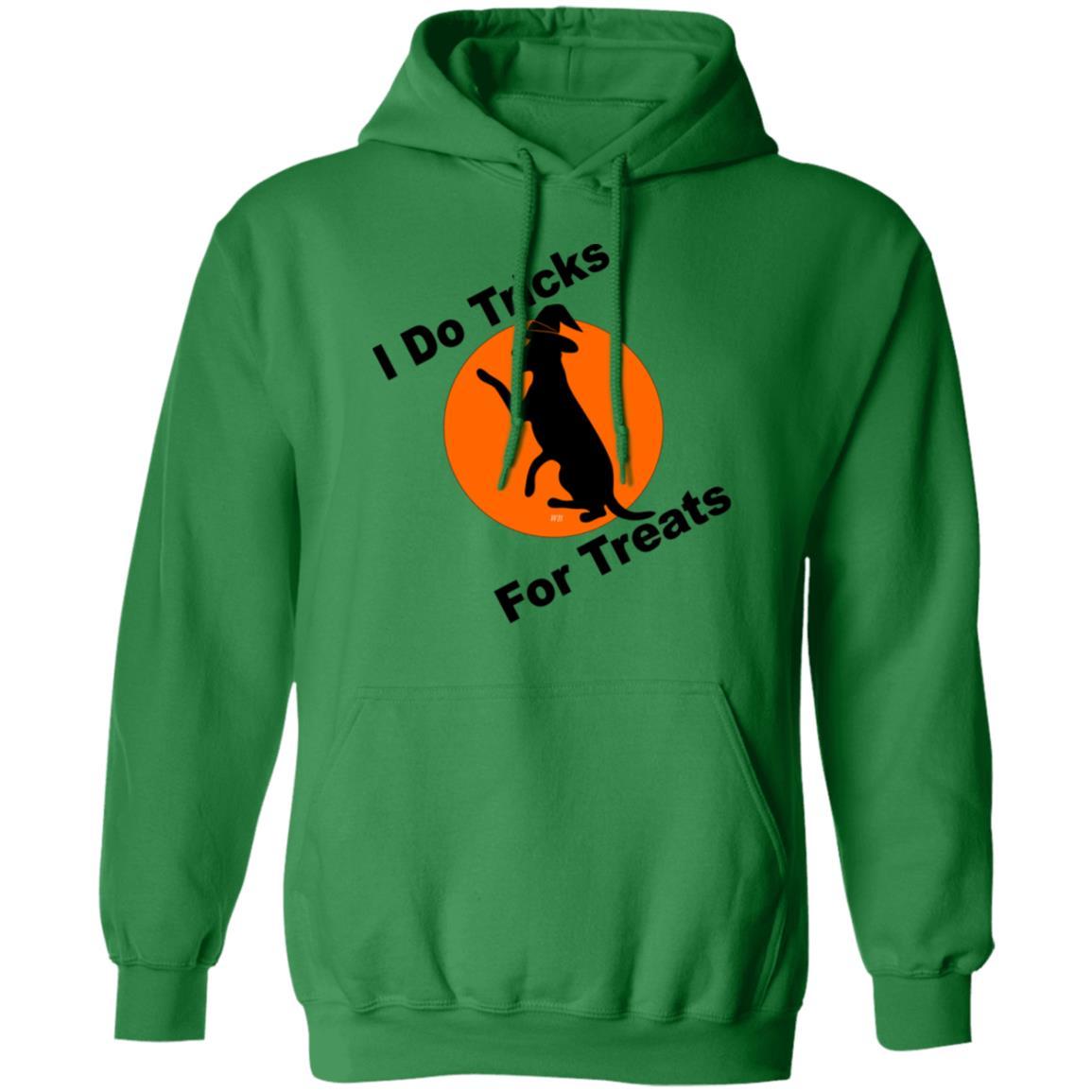 Sweatshirts Irish Green / S WineyBitches.Co "I Do Tricks For Treats" Dog- Pullover Hoodie 8 oz. WineyBitchesCo