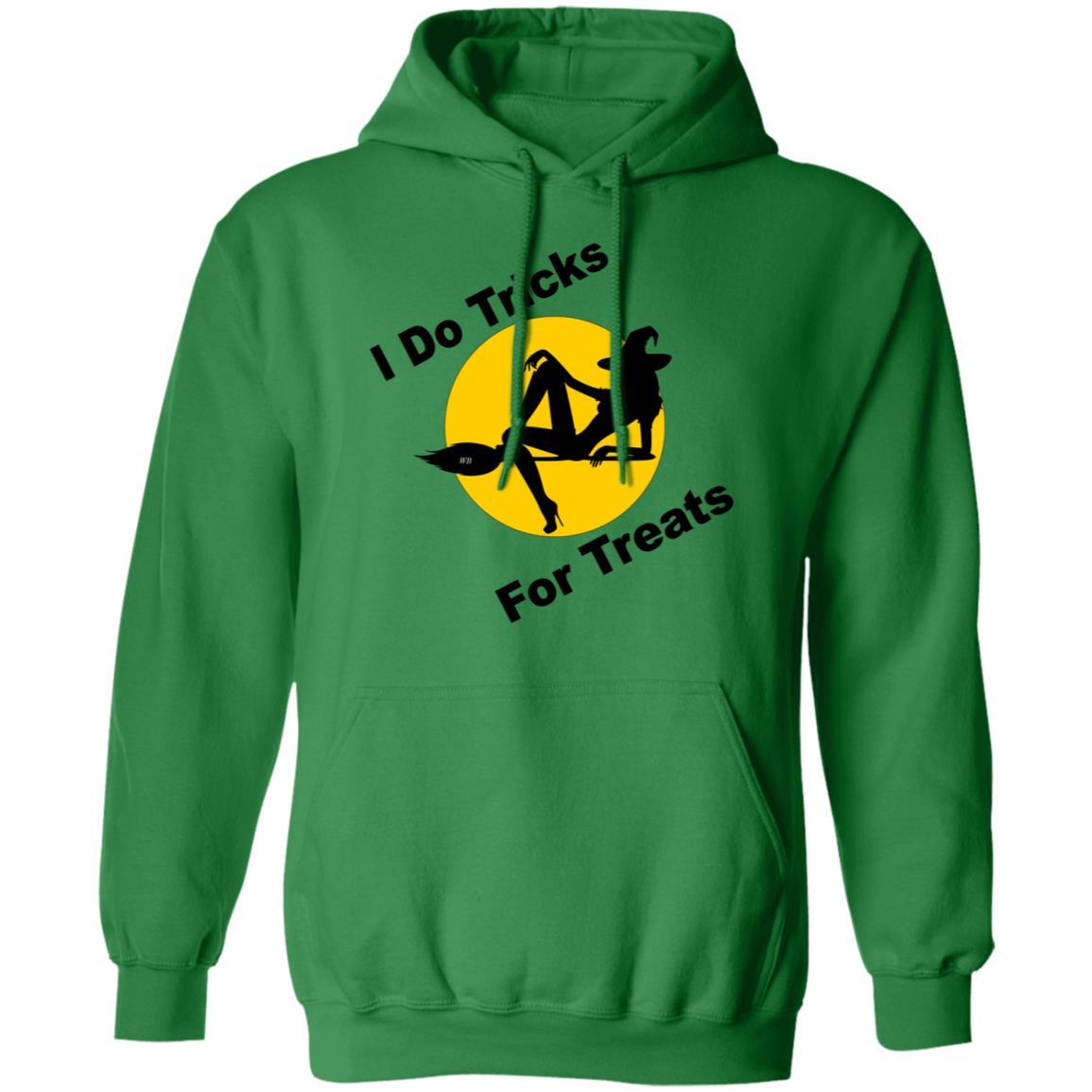 Sweatshirts Irish Green / S WineyBitches.Co "I Do Tricks For Treats" Pullover Hoodie 8 oz. WineyBitchesCo