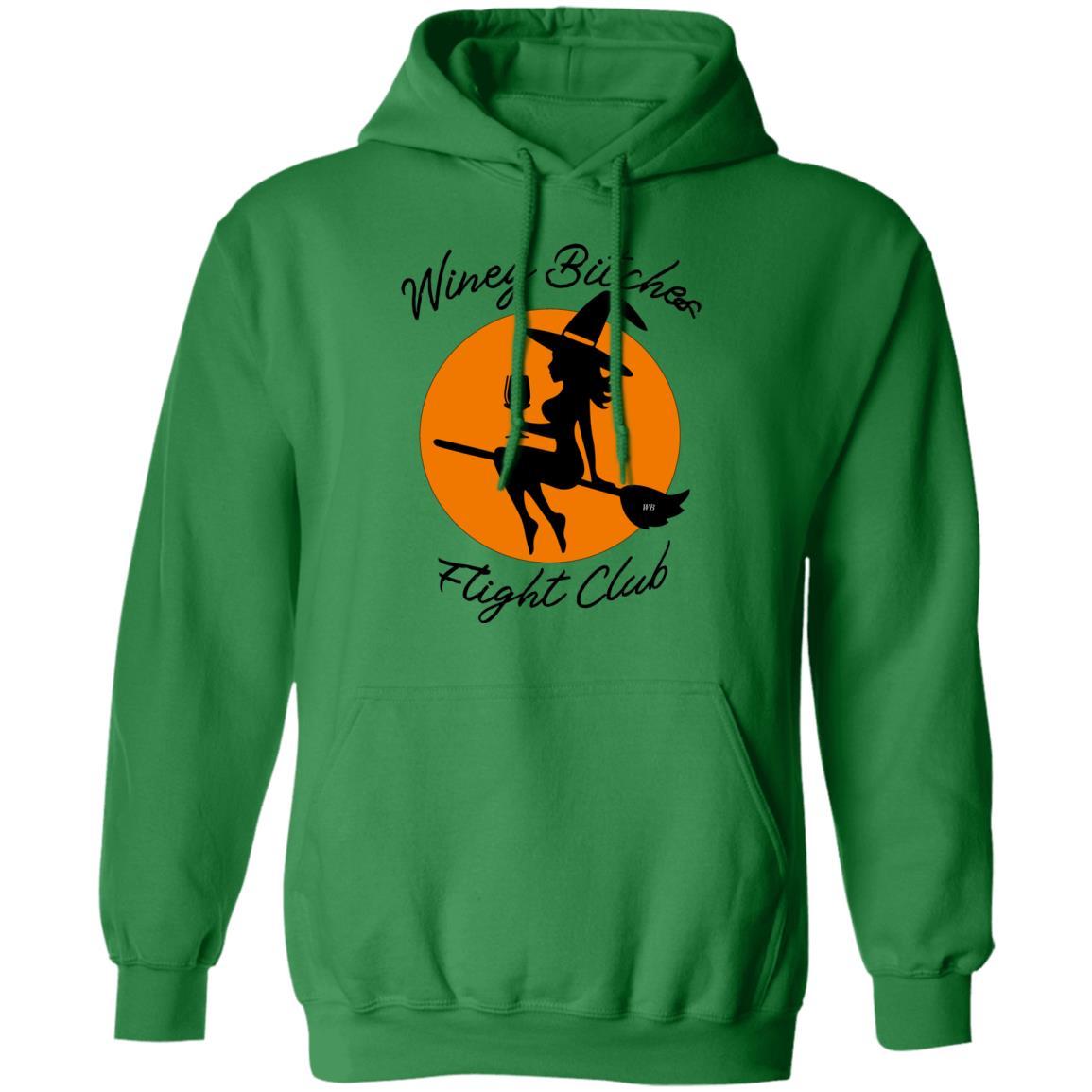 Sweatshirts Irish Green / S WineyBitches.Co "Winey Bitches Flight Club" Pullover Hoodie 8 oz. WineyBitchesCo