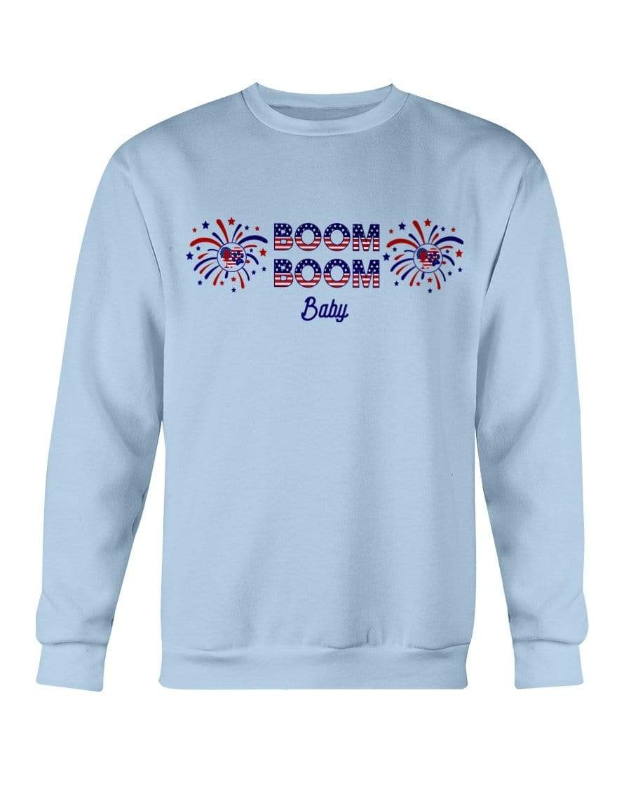 Sweatshirts Light Blue / S Winey Bitches Co "Boom Boom Baby" Sweatshirt - Crew WineyBitchesCo